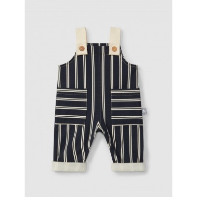 SALOPETTE RIGHE NAVY BLU