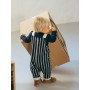 SALOPETTE RIGHE NAVY BLU