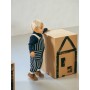 SALOPETTE RIGHE NAVY BLU