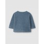 GIACCA BLU IN PILE CON TASCHE
