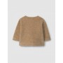 GIACCA DARK BEIGE  IN PILE CON TASCHE