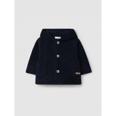 GIACCA POLAR CON CAPPUCCIO BLU