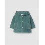 GIACCA POLAR CON CAPPUCCIO VERDE