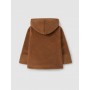GIACCA POLAR CON CAPPUCCIO CAMMELLO