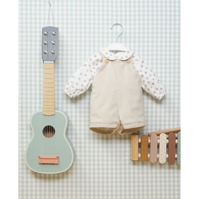 SALOPETTE A COSTINE BEIGE CON CAMICINO PUZZLE