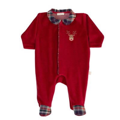 TUTINA RENNA CON COLLETTO E PIEDINI TARTAN