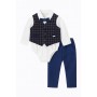 COMPLETO ELEGANTE BLU CON GILET E PAPILLON I DELFI