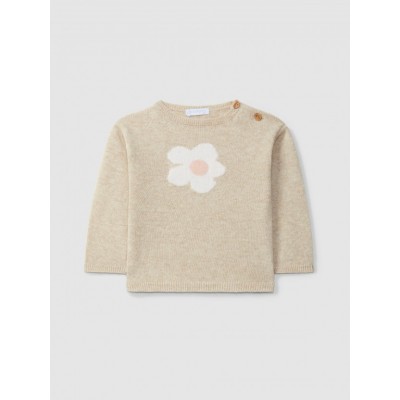 MAGLIONCINO BEIGE FIORE