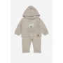 COMPLETO BEIGE MELANGE TEDDY
