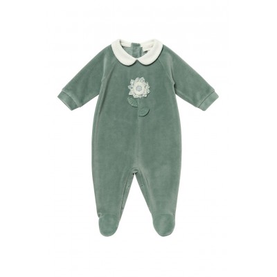 TUTINA IN CINIGLIA VERDE CON FIORE