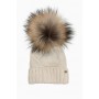 CAPPELLO BEIGE POMPON