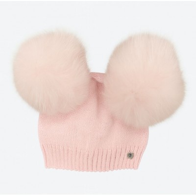 CAPPELLINO ROSA DOPPIO POMPON