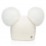 CAPPELLINO BIANCO DOPPIO POMPON