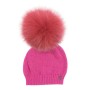 CAPPELLO FUXIA CON POMPON