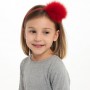 CERCHIETTO ROSSO CON POMPON