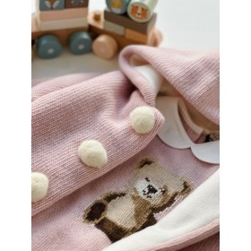 CAPPOTTINO ROSA CON BOTTONE PELUCHE CAPPOTTINO ROSA CON BOTTONE PELUCHE