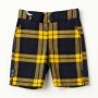 BERMUDA GIALLO A QUADRI