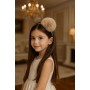 CERCHIETTO POMPON BEIGE