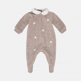 TUTINA BEIGE CON CUORICINI TUTINA BEIGE CON CUORICINI