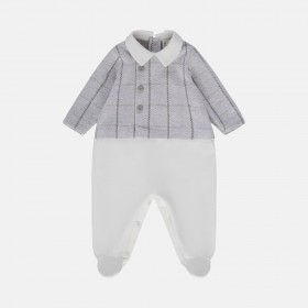 TUTINA GRIGIO MELANGE CON BOTTONCINI TUTINA GRIGIO MELANGE CON BOTTONCINI