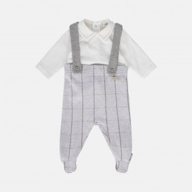TUTINA SALOPETTE GRIGIO MELANGE TUTINA SALOPETTE GRIGIO MELANGE