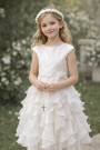 ABITO ELEGANTE BAMBINA IN RASO E ORGANZA