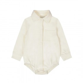 BODY CON COLLETTO LATTE MANICA LUNGA