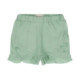 PANTALONCINO VERDE ACQUA IN MUSSOLA