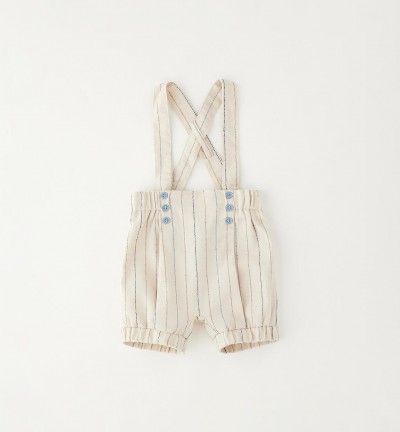PANTALONE CON BRETELLE SAND A RIGHE