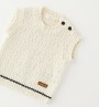 GILET IN MAGLIA CREMA