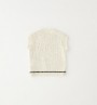 GILET IN MAGLIA CREMA