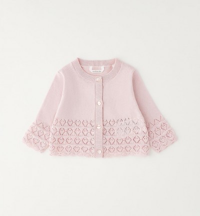 CARDIGAN SCALDACUORE TRAFORATO IN MAGLIA