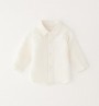 CAMICIA LATTE IN LINO E COTONE