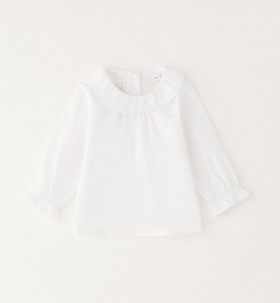 CAMICIA BIANCA  CON COLLETTO TONDO