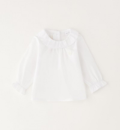 CAMICIA BIANCA  CON COLLETTO TONDO