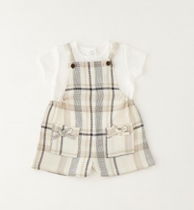 SALOPETTE TARTAN SAND