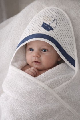 TELO DA BAGNETTO A RIGHE SAILOR