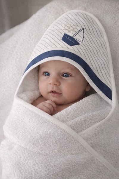 TELO DA BAGNETTO A RIGHE SAILOR