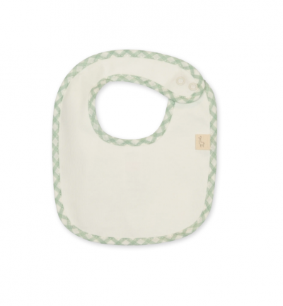 BAVETTA BIANCA CON BORDINO MINT VICHY