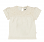 BLUSA LATTE CON RICAMI