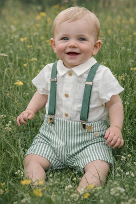 SALOPETTE RIGHE VERDE