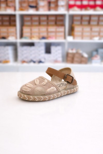 SANDALETTO ESPADRILLAS CON FIORE