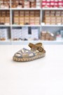 SANDALETTO ESPADRILLAS CON FIORE