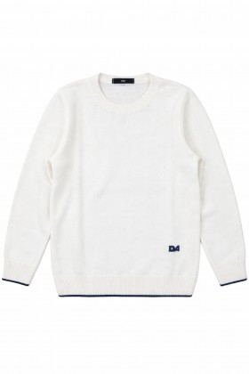 MAGLIONCINO BIANCO IN FILO DI COTONE