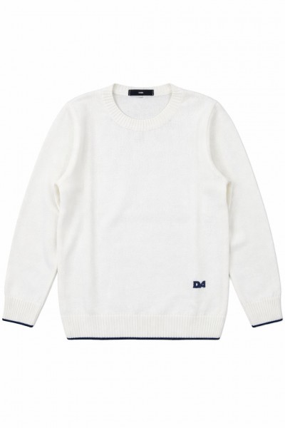 MAGLIONCINO BIANCO IN FILO DI COTONE