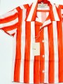 CAMICIA A RIGHE ARANCIONE