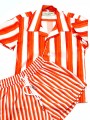 CAMICIA A RIGHE ARANCIONE