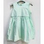 ABITO MENTA CON FIOCCO BIANCO IN TULLE