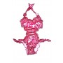 MONOKINI CON SCHIENA SCOPERTA FUCSIA METALIZZATO