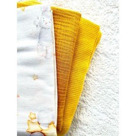 COPERTA+2MUSSOLE SENAPE STELLE